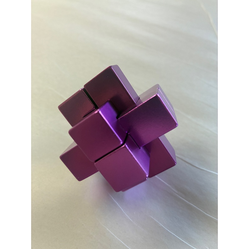 Anodized aluminum six piece burr