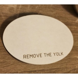 Remove the yolk
