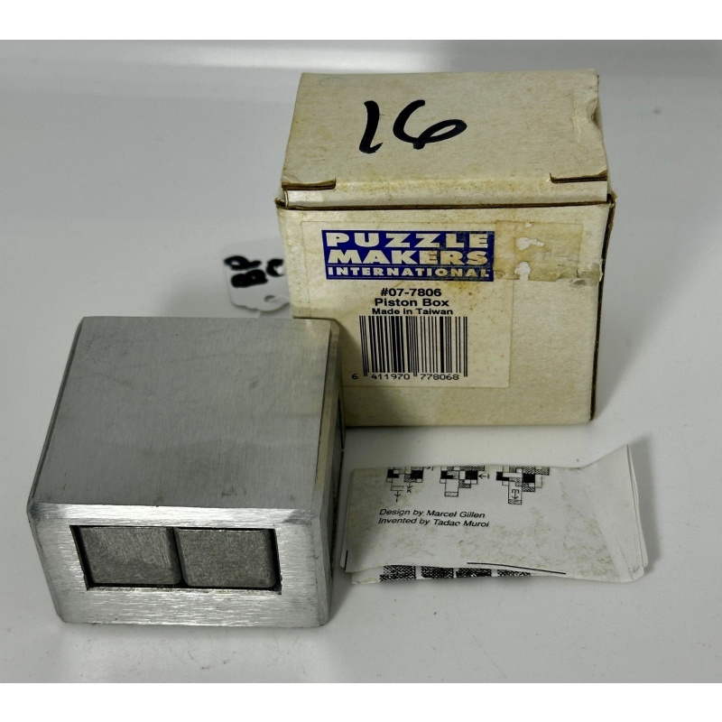 Piston Box aluminium framed burr design #07-7806
