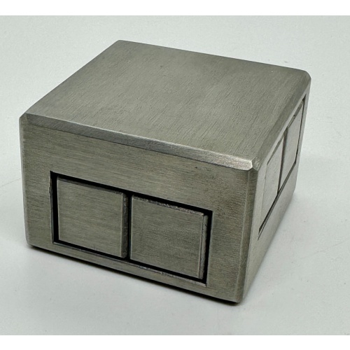 Piston Box aluminium framed burr design #07-7806