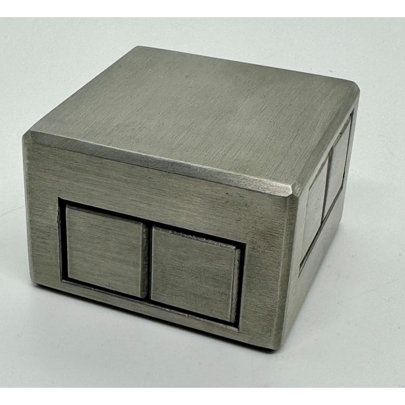 Piston Box aluminium framed burr design #07-7806