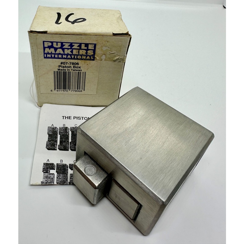Piston Box aluminium framed burr design #07-7806