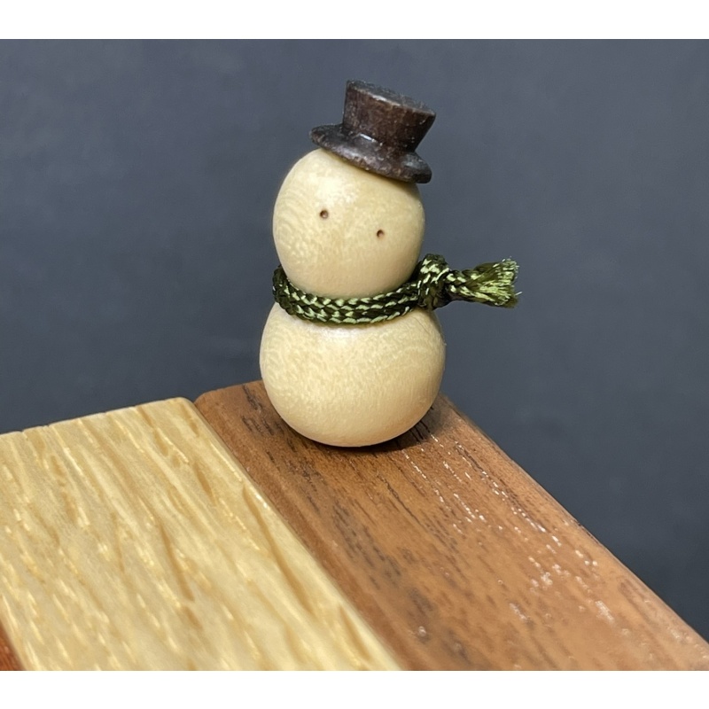 Bara-Bara Box with Snowman by Osamu Kasho (Karakuri) - RARE