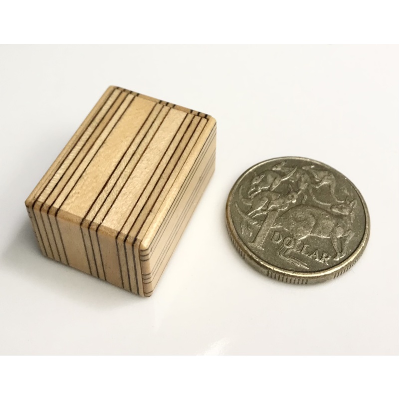 *Rare* Tiny 4-step MAME MUKU Japanese puzzle box