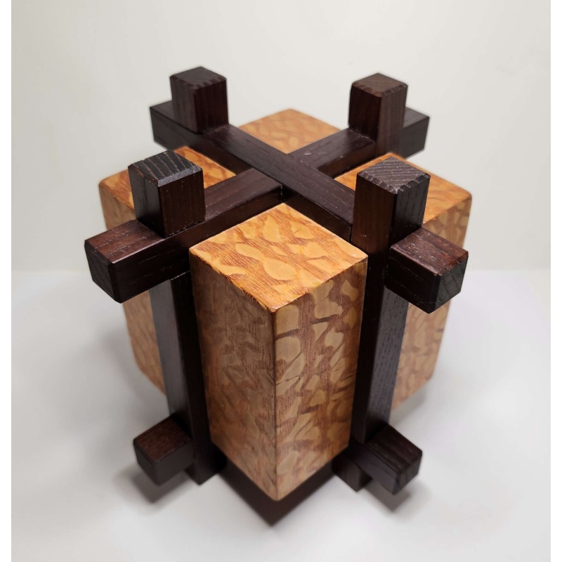 Caged Block Box by Bill Sheckels