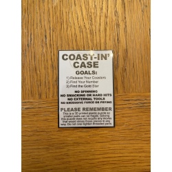 Coast-in Case - Sequential Discovery Puzzle Box - GOLD Retro