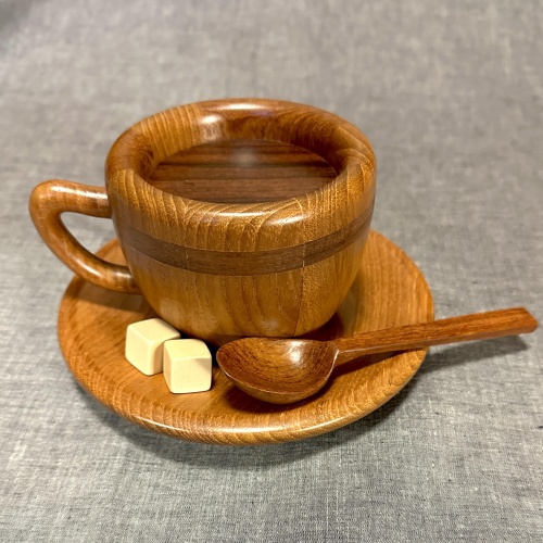 Coffee Cup by Akio Kamei - KCG Puzzle Box Karakuri Box