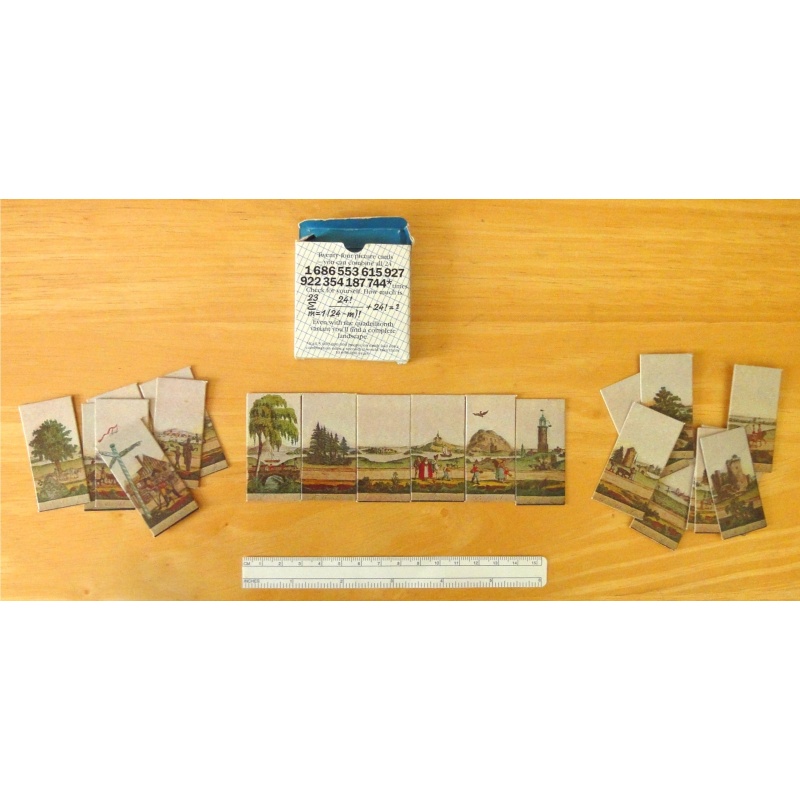 Arrange Tiles to Create Varied Landscapes--Repro of 19th Century Puzzle--Free shipping to US!