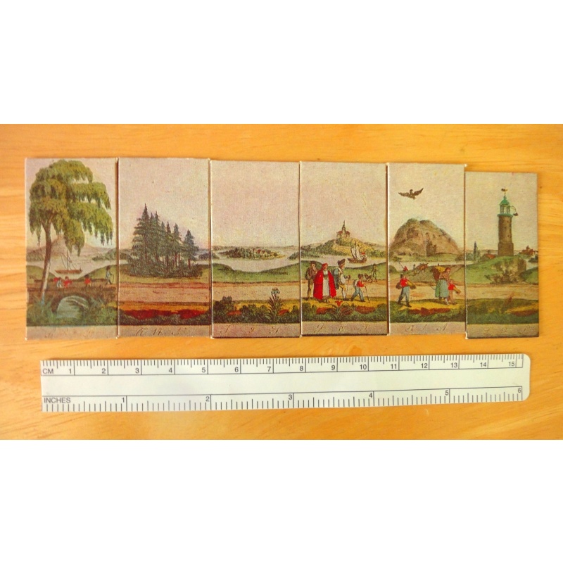 Arrange Tiles to Create Varied Landscapes--Repro of 19th Century Puzzle--Free shipping to US!