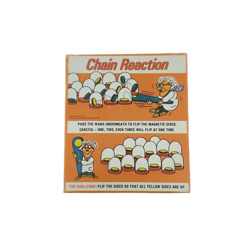 Vintage 1972 Milton Bradley Chain Reaction Magnetic Puzzle