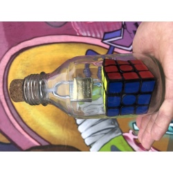 Rubik’s cube in a bottle aka Impossible bottle