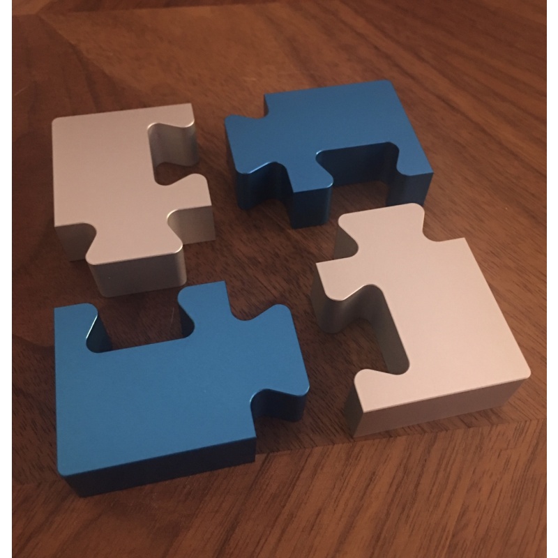 4 Piece Metal Puzzle