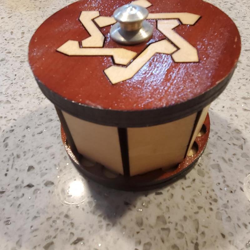 Octagon Inlaid Puzzle Box