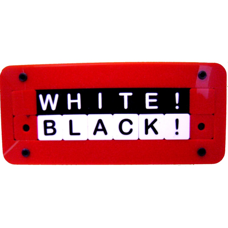 My own BLACK! WHITE! puzzle (c) Ton Delsing