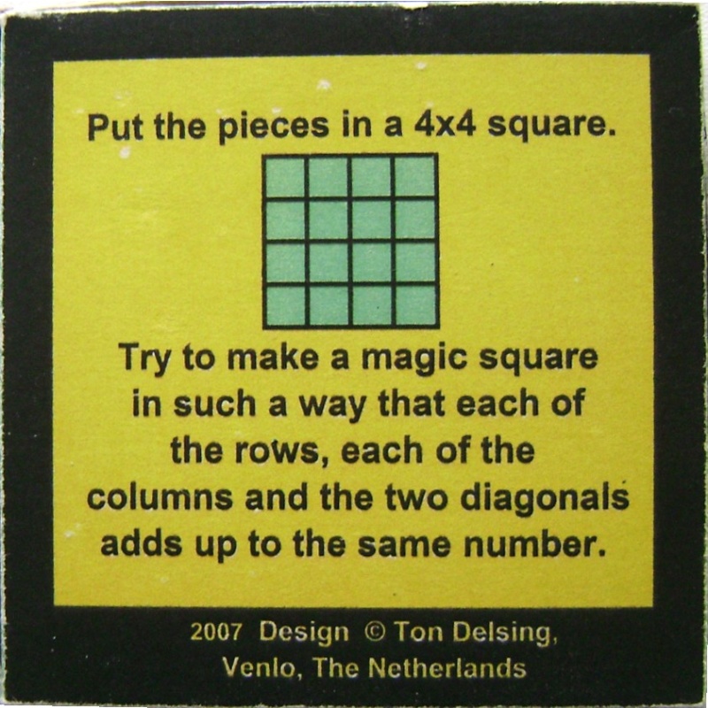 TON'S MAGIC SQARE (c) Ton Delsing
