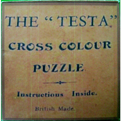 The Testa Cross colour puzzle, British Made