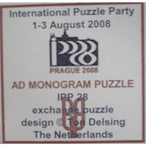 AD MONOGRAM PUZZLE (c) Ton Delsing
