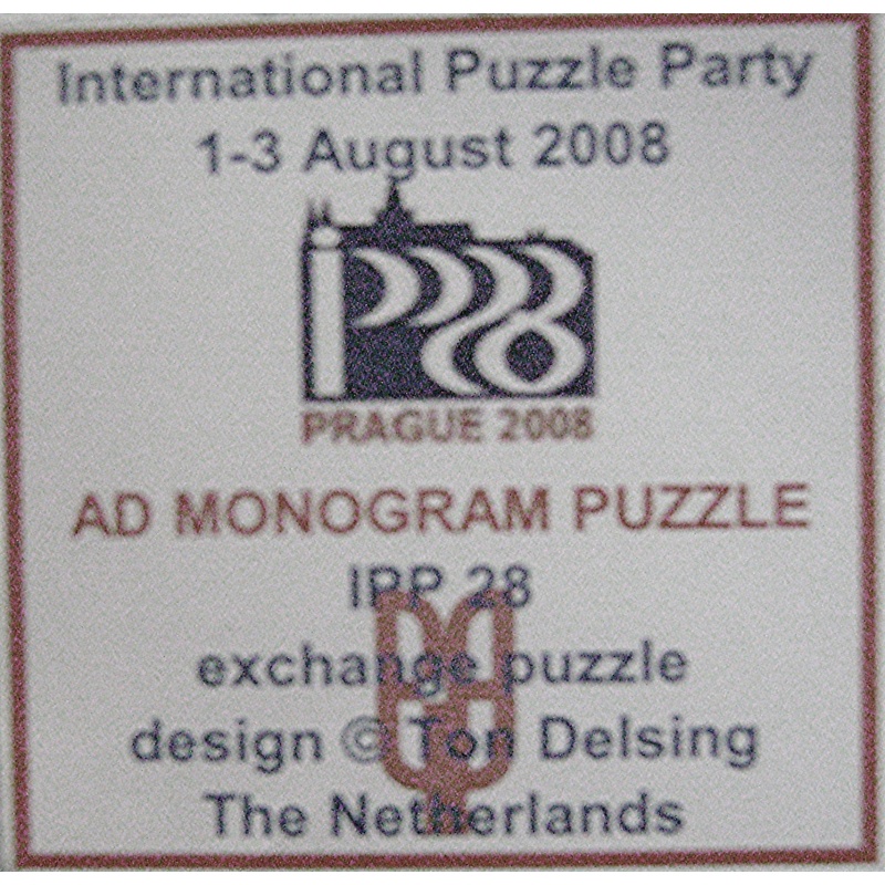 AD MONOGRAM PUZZLE (c) Ton Delsing