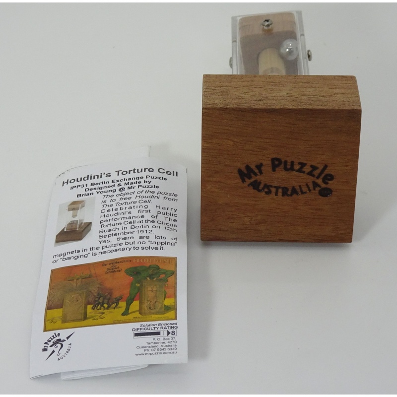 Houdini’s Torture Cell sequential discovery puzzle by Brian Young