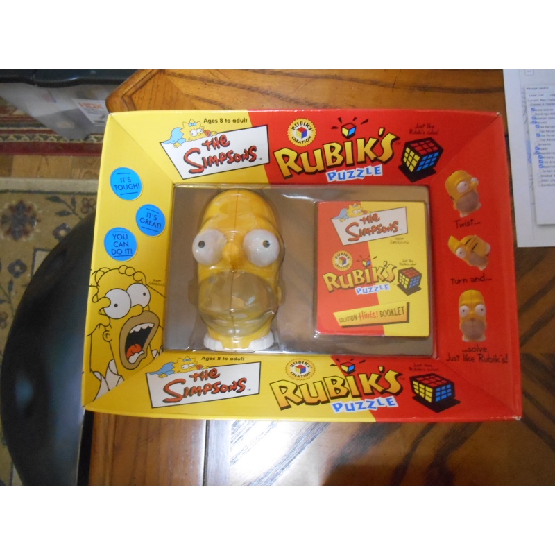 Three figural Rubik-style puzzles, Homer Simpson + 2 Disney