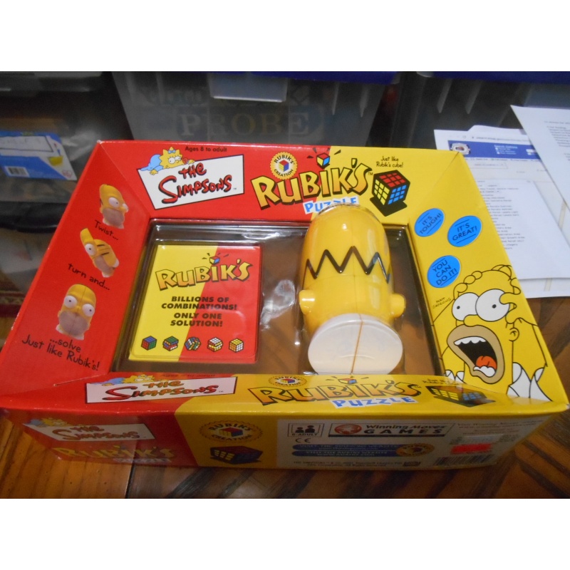 Three figural Rubik-style puzzles, Homer Simpson + 2 Disney