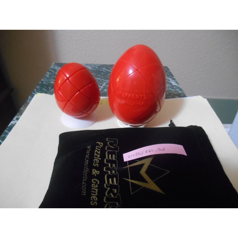Golden Egg, red, large, Tony Fisher design, Meffert