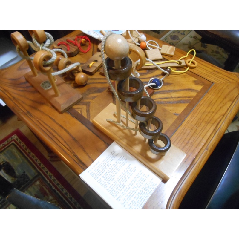 Seven wood+string disentanglements