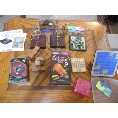 Eleven puzzle lot - Hanayama, B&P, Lagoon, etc.