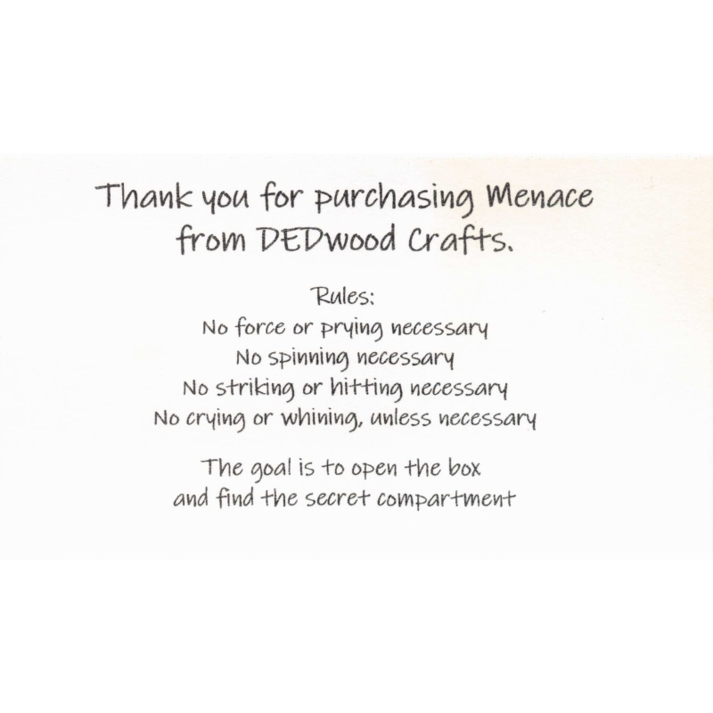 Menace by Dee Dixon (DEDwood Crafts)