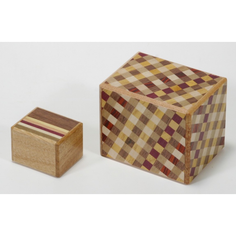 Double Puzzle Box by Hiroyuki Oka (Karakuri) - AWESOME