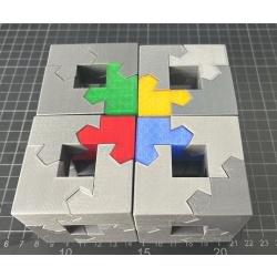 Kawai Tsugite Joint Puzzle, set of 4 puzzles