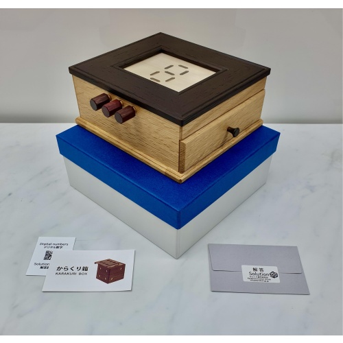 Karakuri - Digital Numbers,  Large Beautiful Karakuri Puzzle Box - Rare!