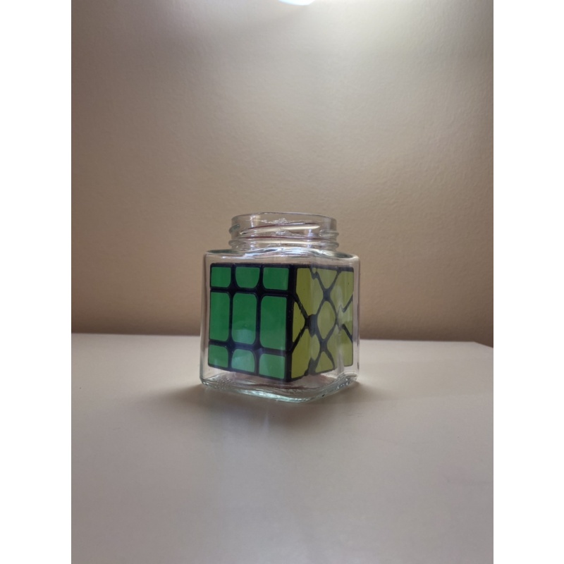 Fisher cube in a jar aka impossible bottle