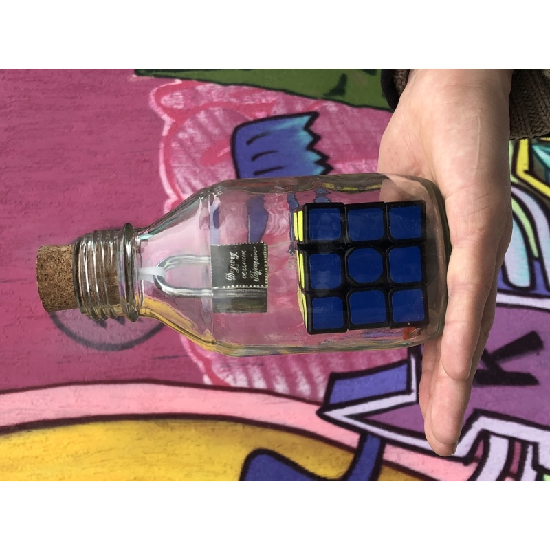 Rubik’s cube in a bottle aka Impossible bottle