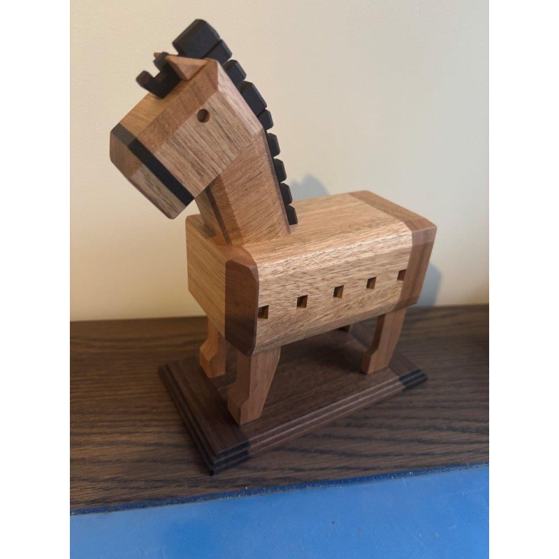 A horse with a warrior (OS-27) - Osamu Kasho