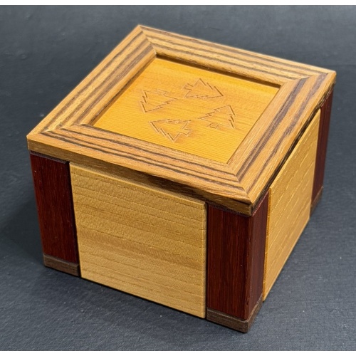 House with trees by Hiroshi Iwahara (Karakuri Christmas Gift 2010)