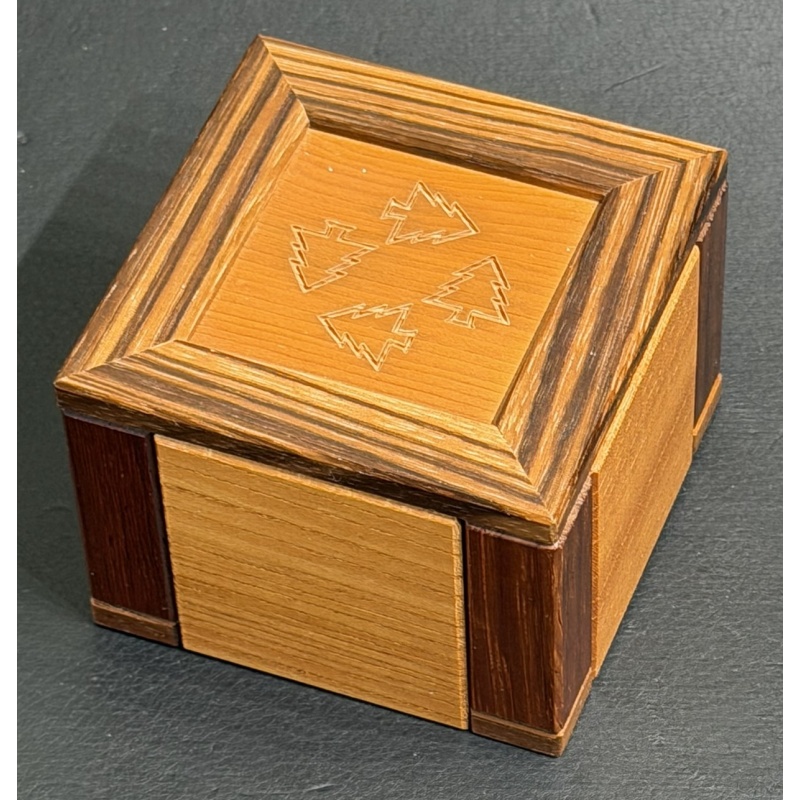 House with trees by Hiroshi Iwahara (Karakuri Christmas Gift 2010)