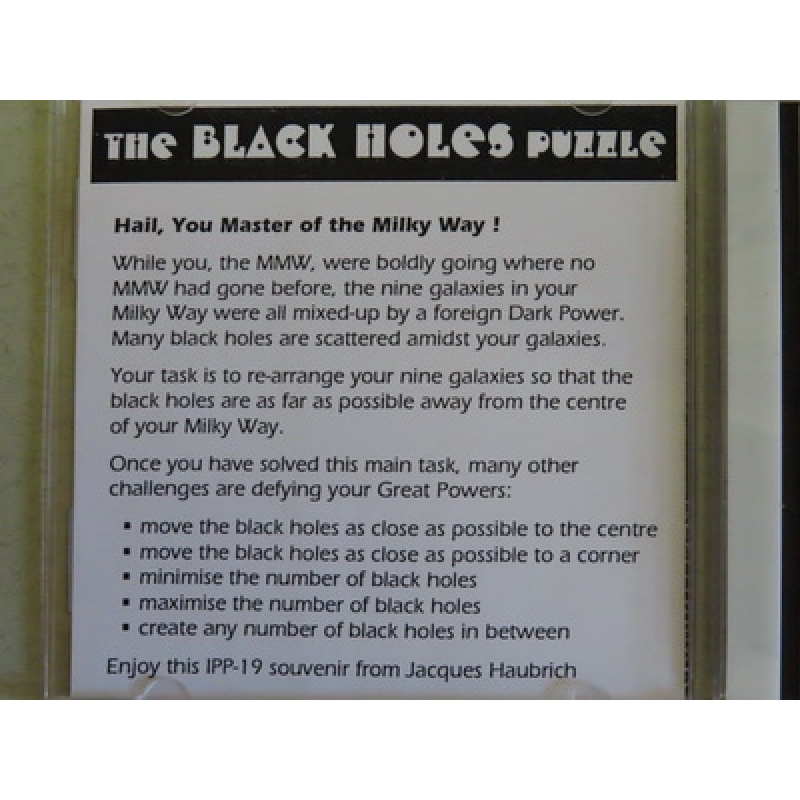 The Black Holes puzzle (IPP19 exchange)
