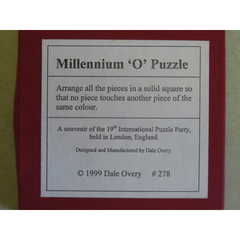 Millenium &#039;O&#039; puzzle (IPP19 exchange)