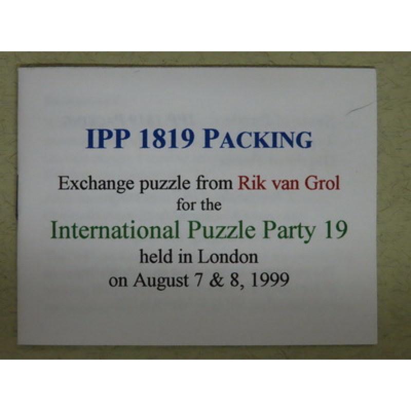 IPP 1819 Packing (IPP19 exchange)
