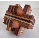 Wooden Inlay Six Piece Burr