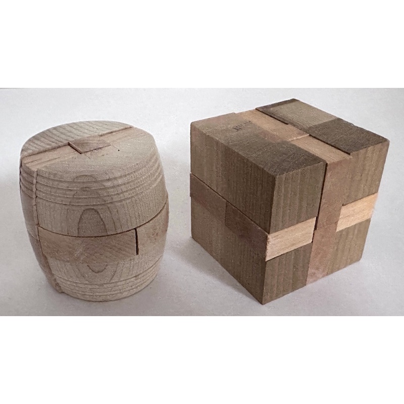 7 Vintage Japanese Kumiki Puzzle