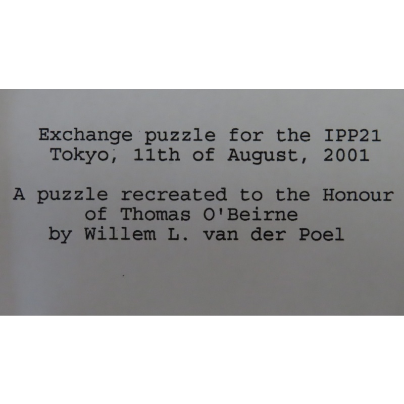 A Tribute to Th. O'Beirne (IPP21 exchange)