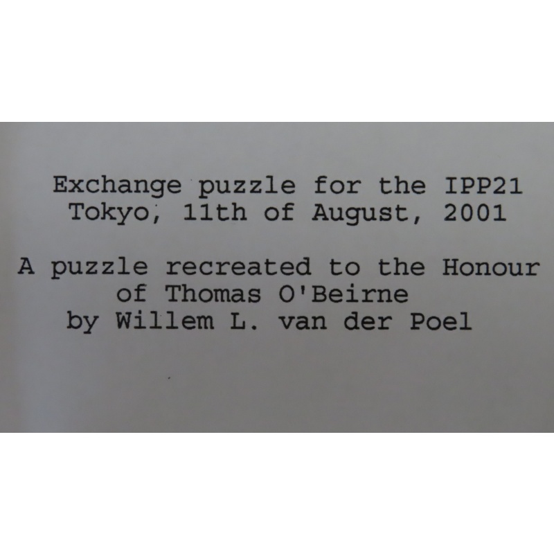 A Tribute to Th. O&#039;Beirne (IPP21 exchange)