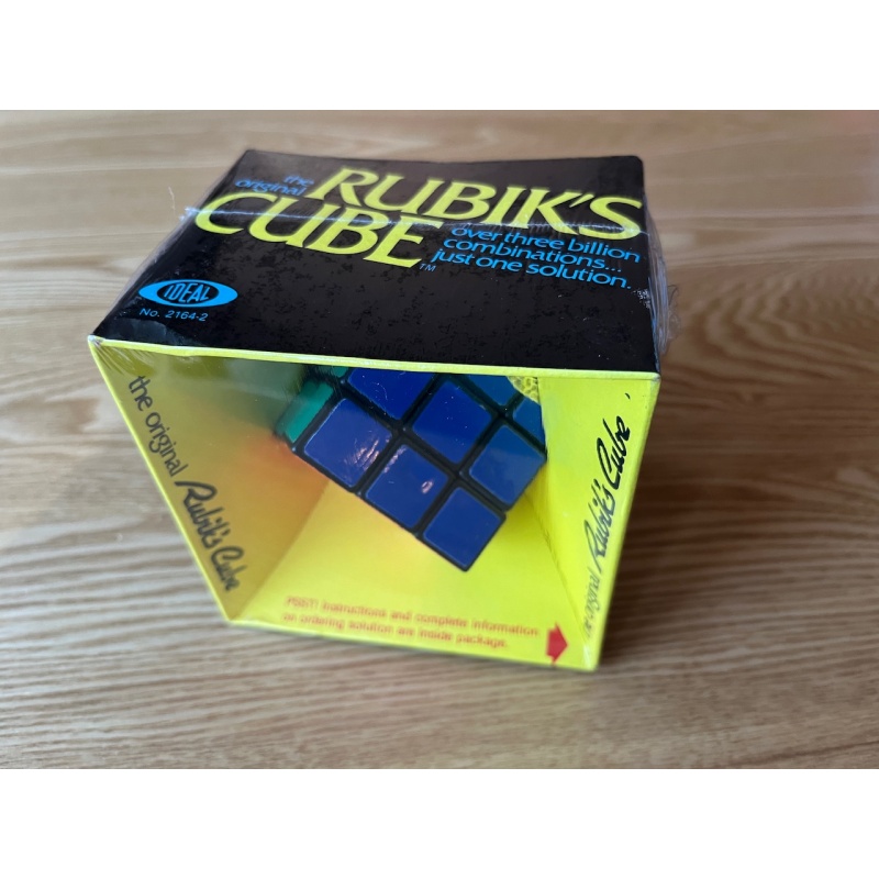 Vintage Rubik’s Cube by Ideal Toys, 1980, factory sealed.