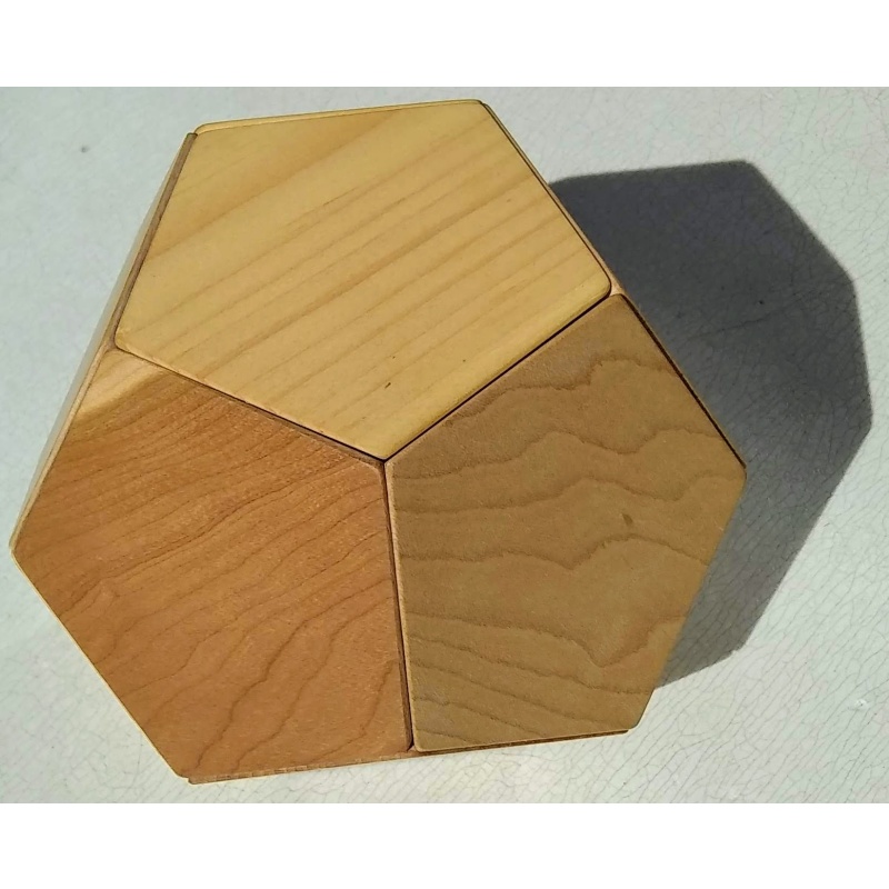 12 piece Dodecahedron made from several woods