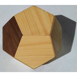 12 piece Dodecahedron made from several woods