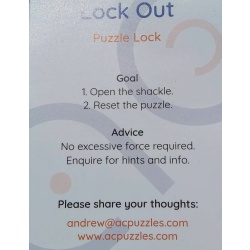 "Lock Out" by AC Puzzles