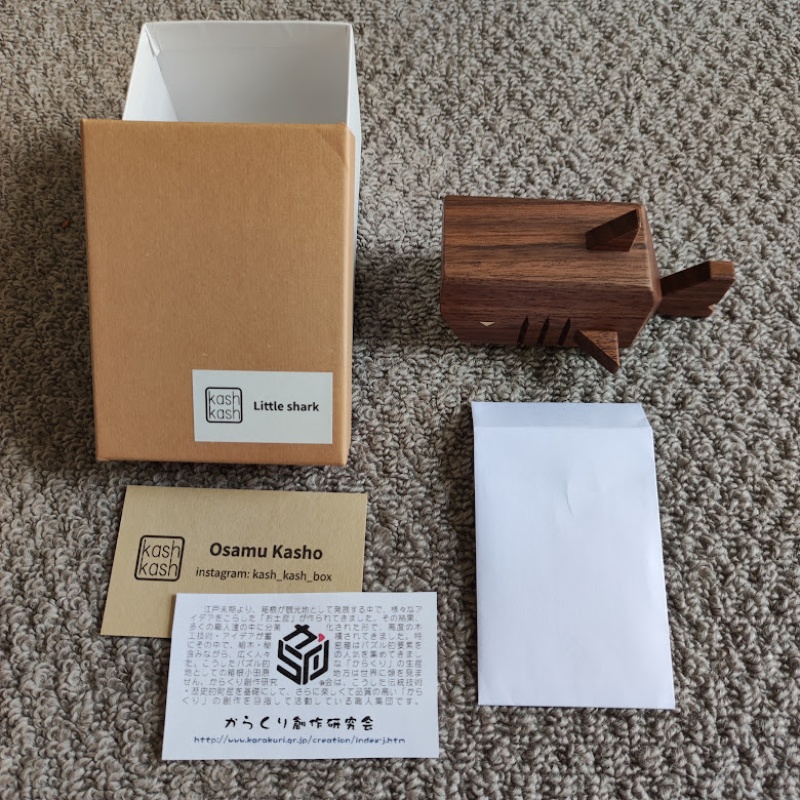 "Little Shark" Karakuri Box Osamu Kasho