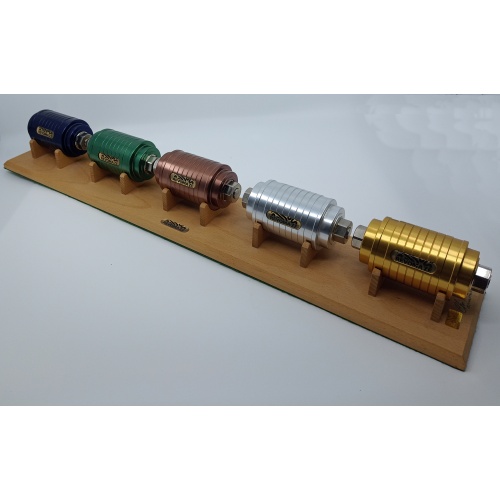 5 Revomaze V1 Extreme Puzzles plus stand (Blue, Green, Bronze, Silver, Gold)